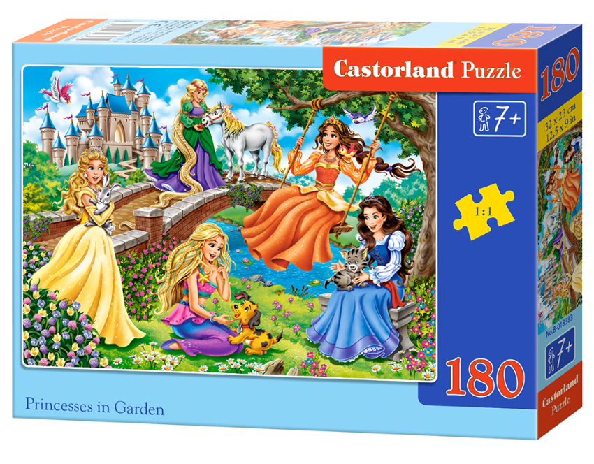 puzzel princesses in garden 180pc