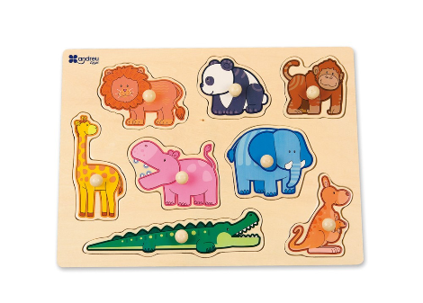Puzzle à boutons thème jungle - Puzzle à petits boutons jungle