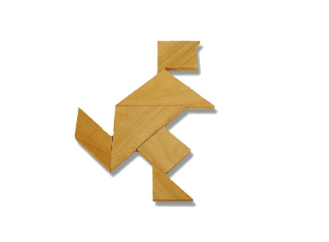 tangram in royaal formaat, tangram en format royale