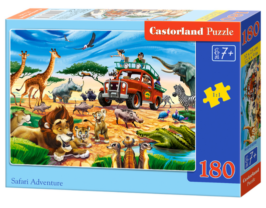puzzle aventures de safari 180pc