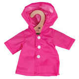 vêtements imperméable rose pour poupée en tissu S - vêtements imperméables pour poupée S