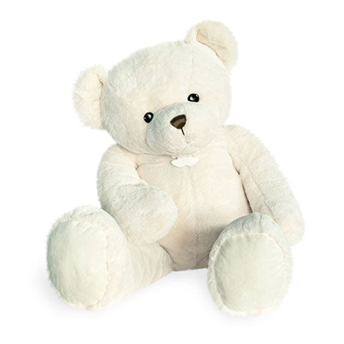 knuffel beer wit Titours -75cm - Peluche ours Blanc  titours