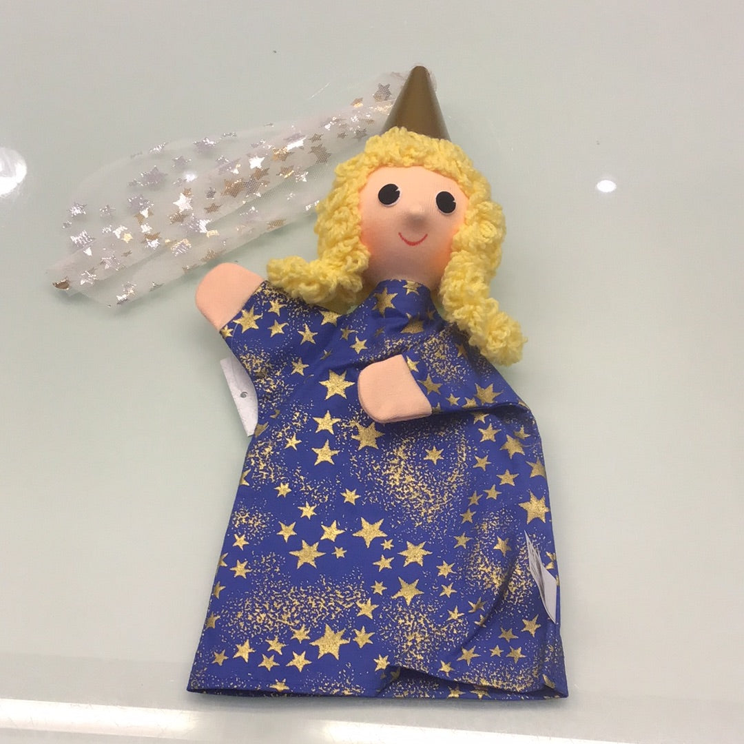 handpop toverfee recht kleedje -  marionette la fée magique