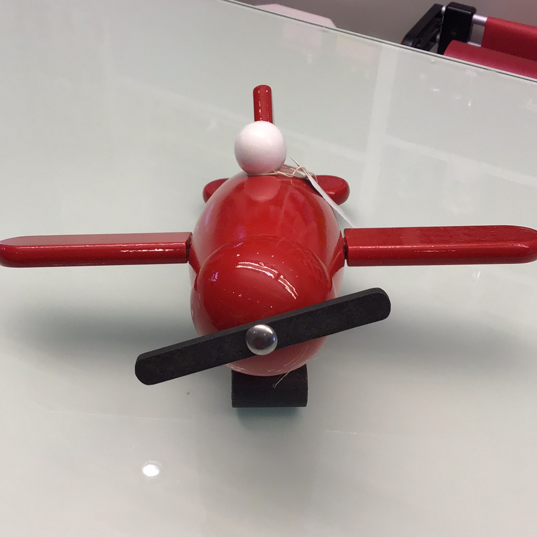 spaarpot vliegtuig rood - tirelire avion rouge