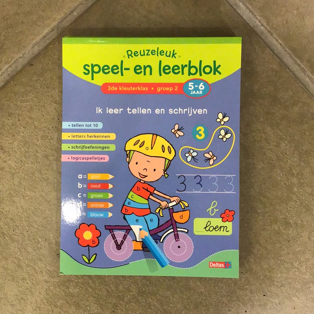 speel-en leerblok ik leer tellen en schrijven 3e kleuterklas 5-6 jaar NED