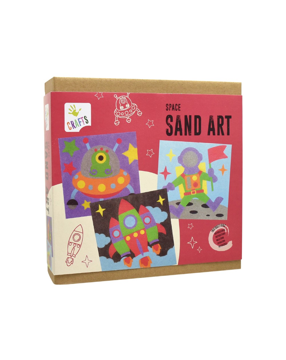 schilderen met zand - space sand art - peindre avec du sable