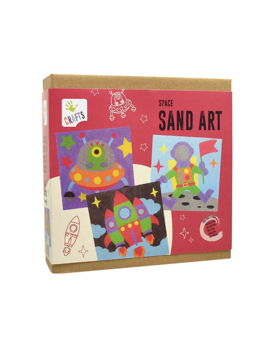 peinture avec du sable - space sand art - avec peinture du sable