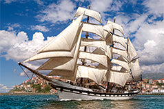 Puzzel Tall ship leaving harbour 500pc